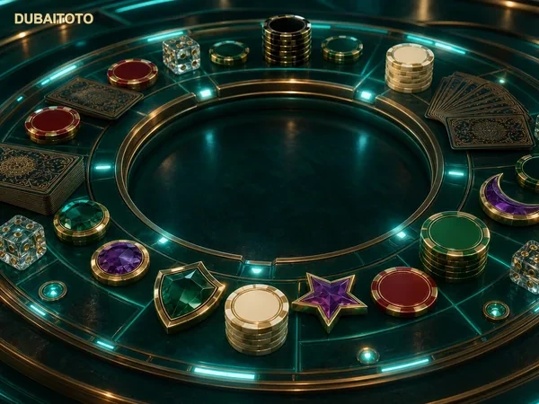 Tampilan meja European Roulette dubaitoto dengan roda dan area taruhan